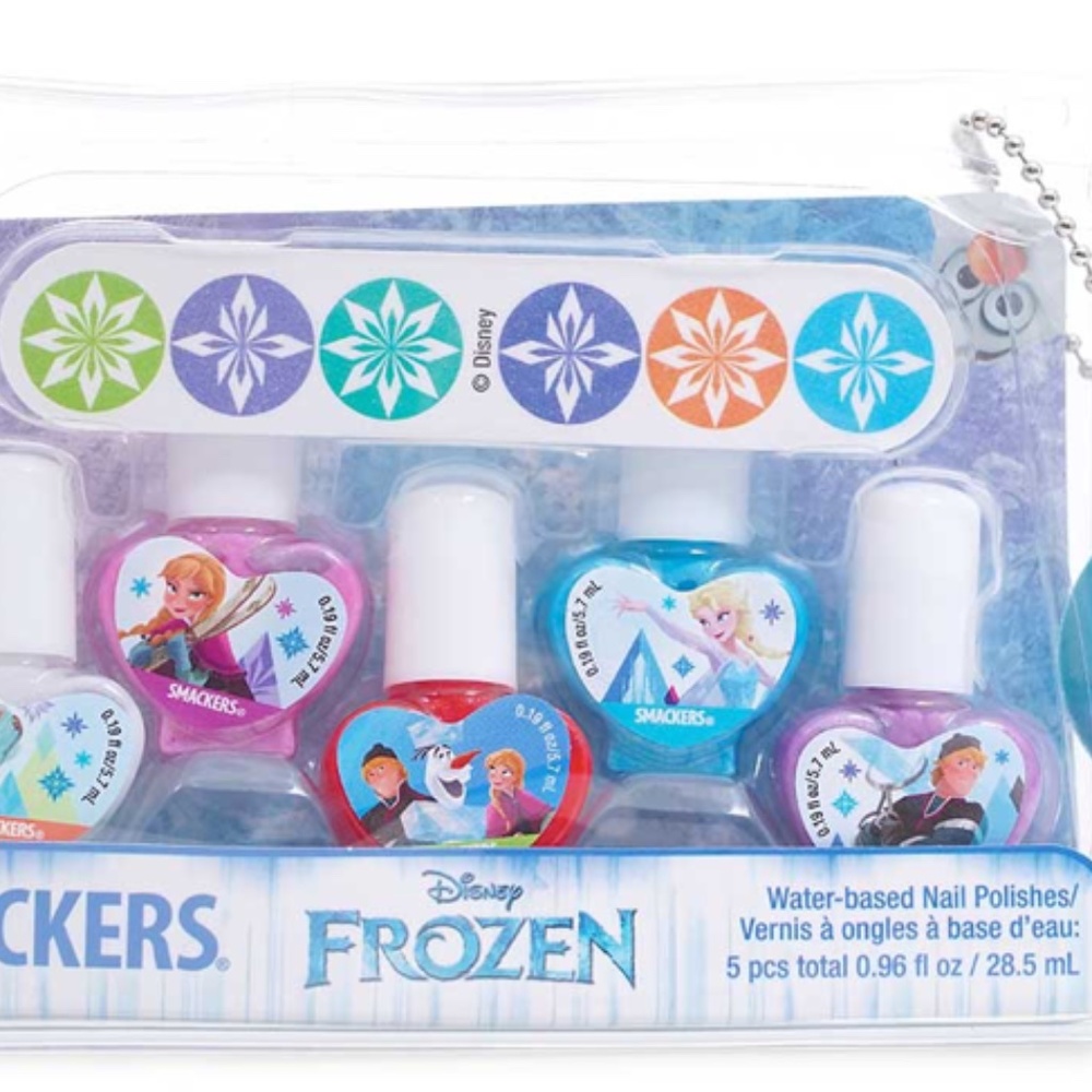SMACKERS - DISNEY FROZEN - WATER-BASED NAIL POLISHES SET